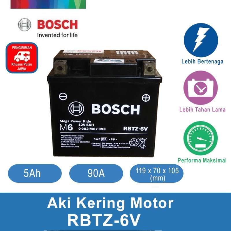 Promo Aki Kering Motor Honda New Sonic - Maintenance Free - Bosch RBTZ