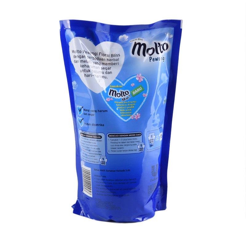 Jual Medan - Molto Pewangi Floral Bliss Blue Pouch [900 ml