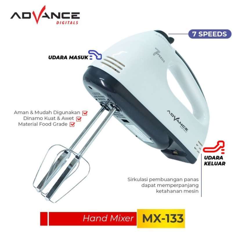 Promo Hand Mixer Advance MX133 Mixer Tangan Multifungsi Bagus Hemat