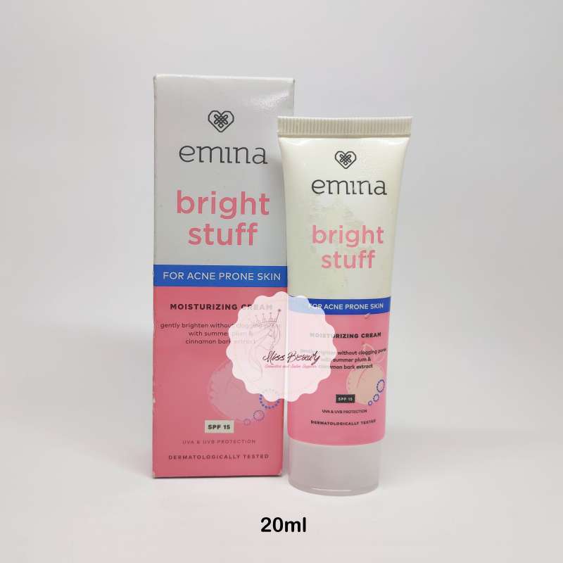 Jual Emina Bright Stuff Moisturizing Cream SPF 15 For Acne Prone Skin