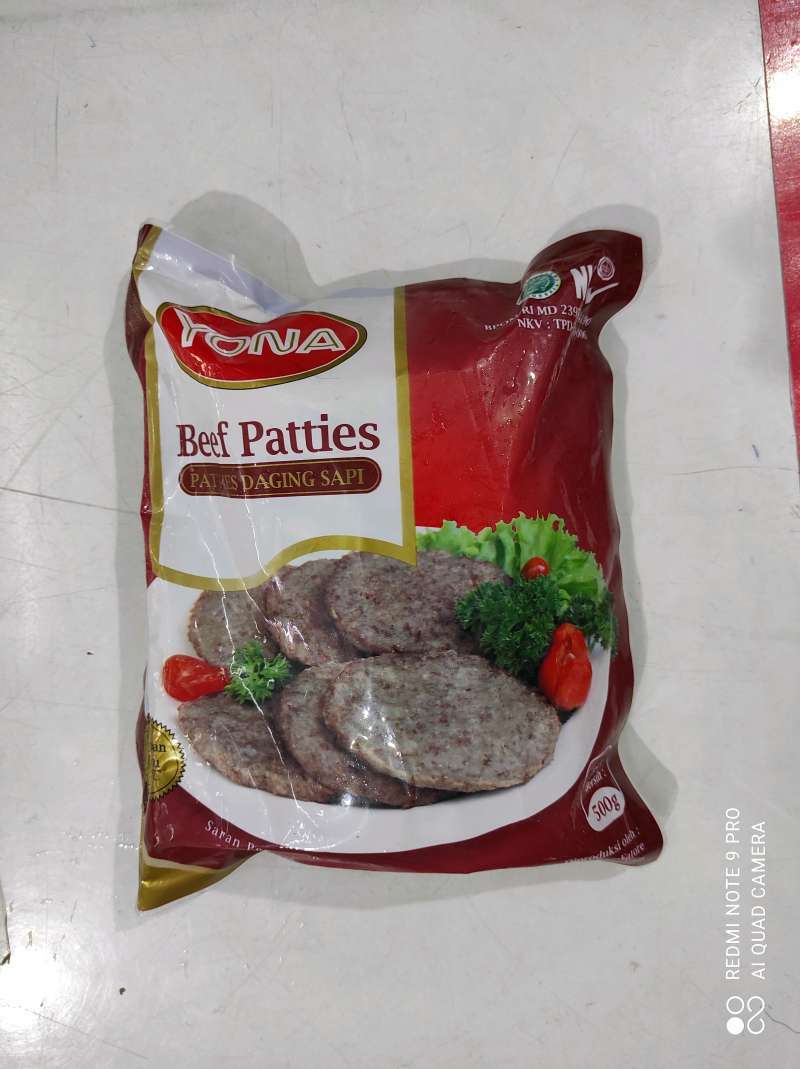 Promo yona beef patties (10s/500g) Diskon 9 di Seller Yulina Frozen Food Kalideres, Kota