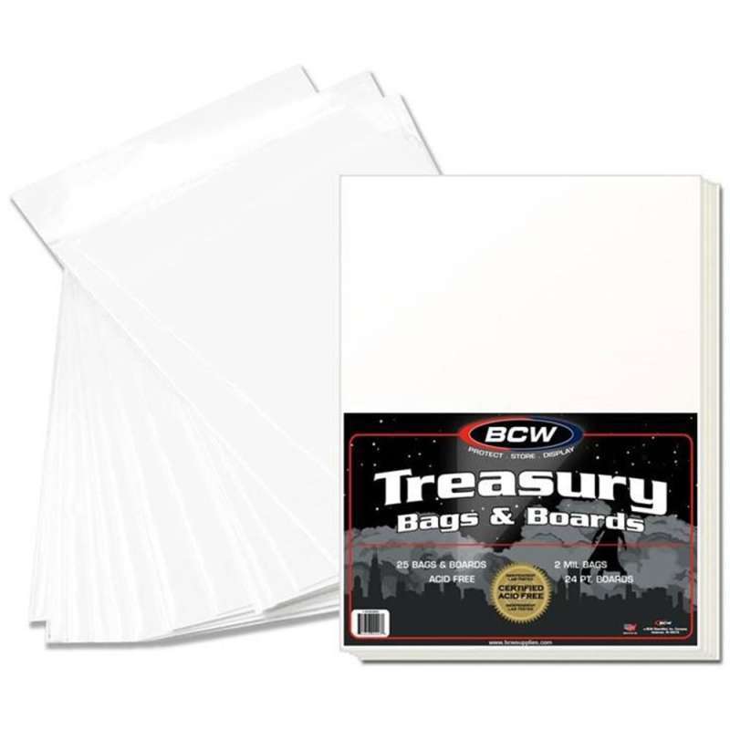 Jual BCW Comic Book Bags & Boards Treasury Premade (25 Per Pack) di