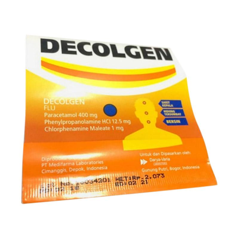 Jual Decolgen Tablet Obat Kesehatan [4 Tablet/ Strip] Di Seller Darma ...