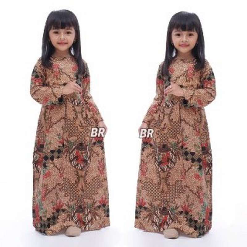 Promo Gamis Batik Anak Perempuan Anak Terbaru Baju Muslim Syari Anak