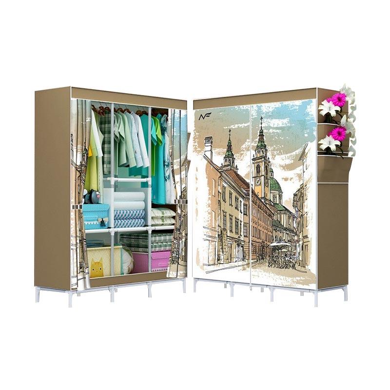 Home Klik Lemari Baju Rak Pakaian Wardrobe Motif Jumbo Home Klik Lemari Baju Rak Pakaian Wardrobe Motif Jumbo