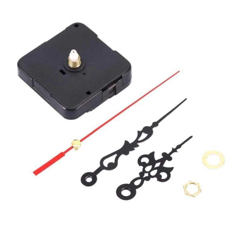 Promo DIY Clock Mechanism Quartz Repair Replacement Sparepart A1 Hitam