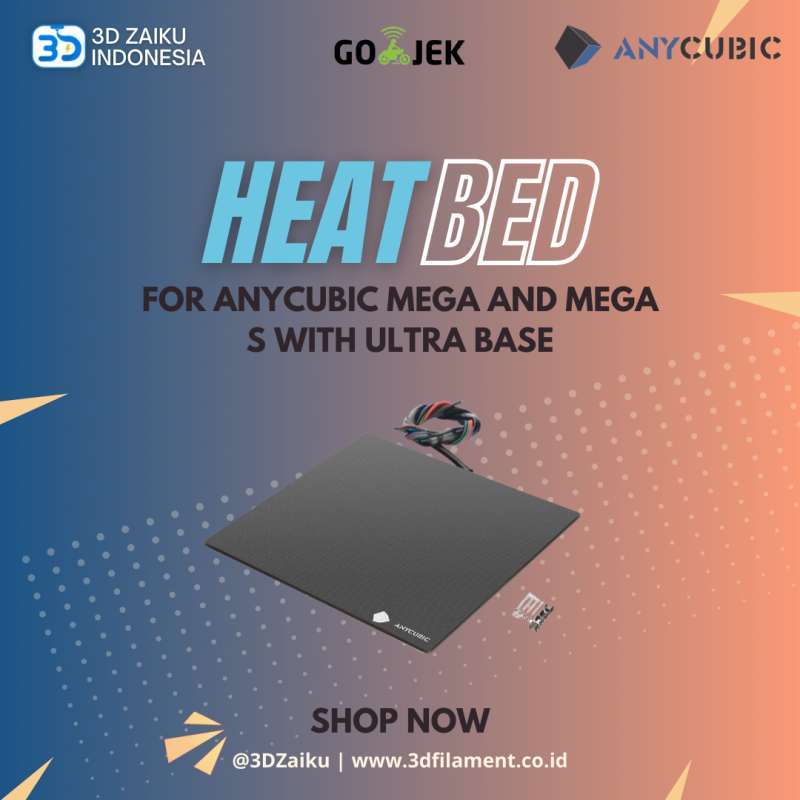 Jual Original Anycubic Mega and Mega S Heatbed Hotbed with Ultrabase di