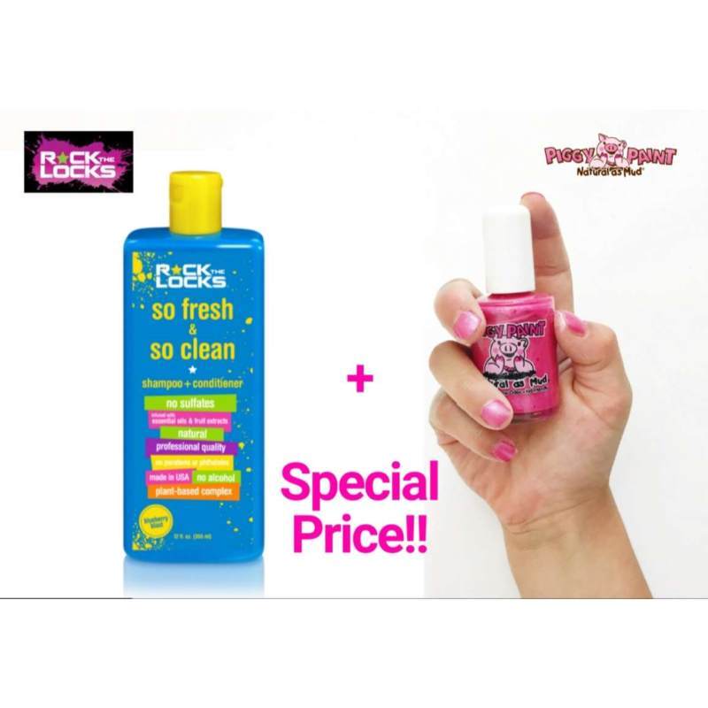 Jual Piggy paint Special bundle price!! Rock The locks Shampoo
