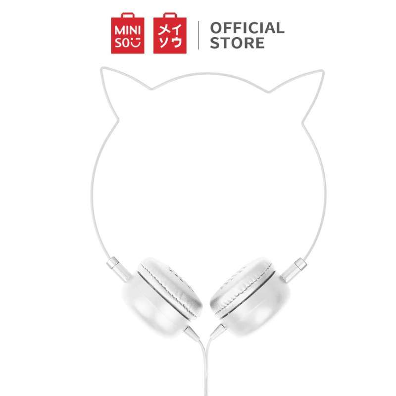 Jual MINISO Official Headset Headphone Earphone On Ear Kabel Telinga
