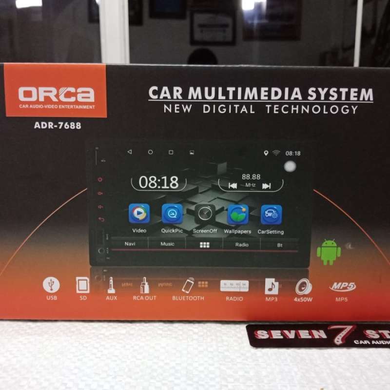 Jual Tv android orca adr7688 double din android head unit android