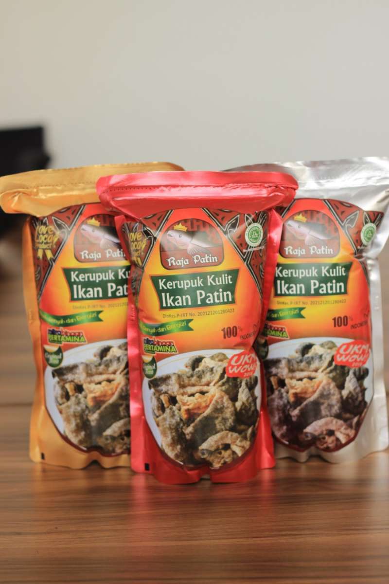 Jual Kerupuk Keripik Kulit Ikan Patin Raja Patin 50 Gram Di Seller ...
