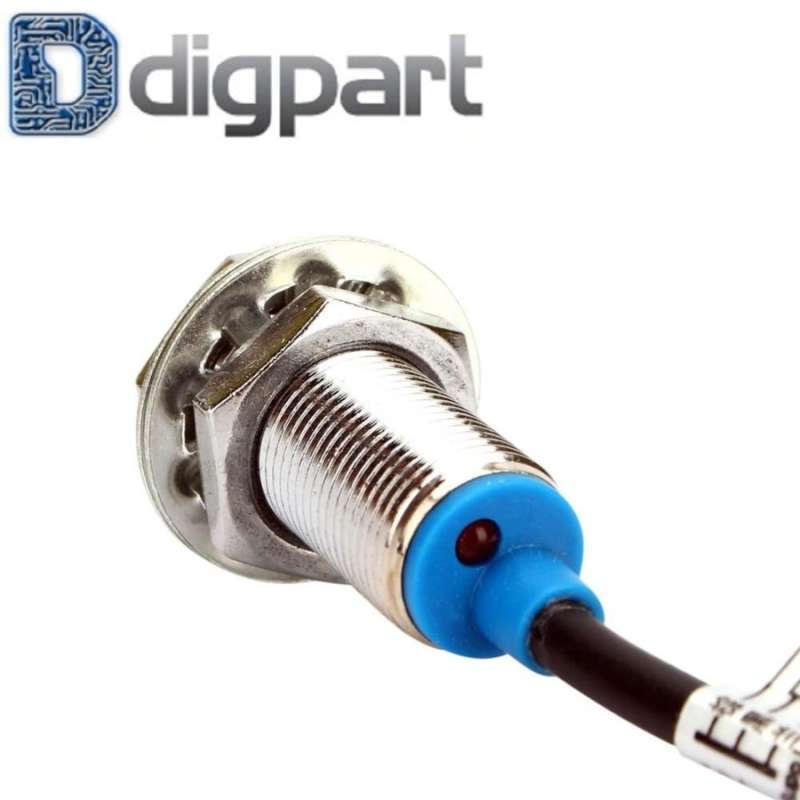 Taidacent 5 Pcs M12 Magnetic Proximity Sensor Hall Effect Proximity Switch Sensor NJK-5002C Hall Magnetic Proximity Switch (NPN Is Always Open