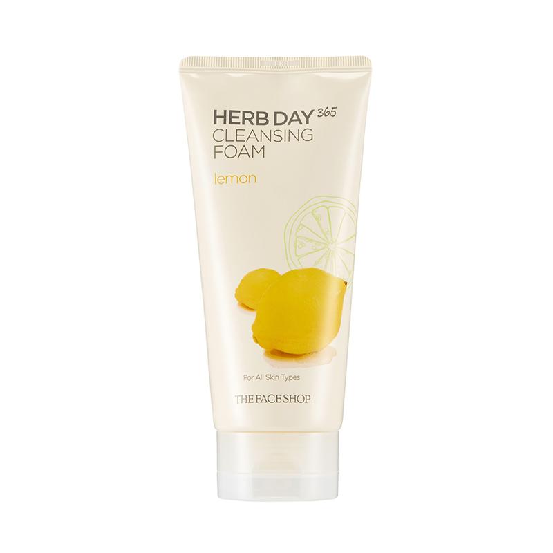 Jual The Face Shop Lemon Herb Day 365 Cleansing Foam [Original] di
