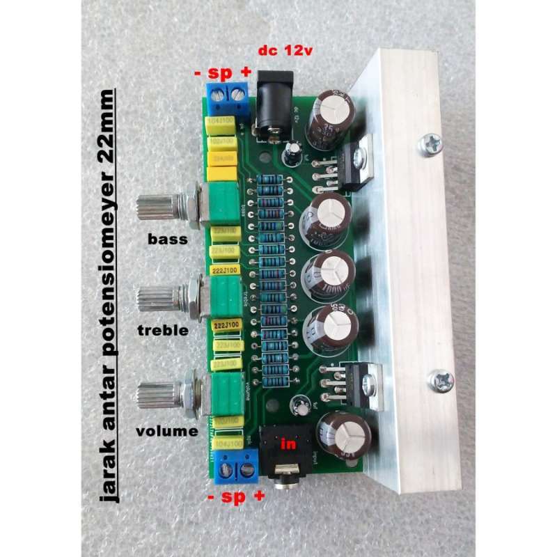 Jual Modul Tda2003 Stereo 10w Power Amplifier Plus Tone Control Di
