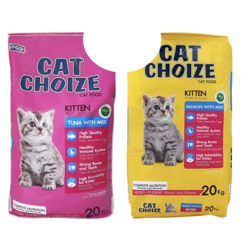 Jual Cat Choize Kitten Cat Food Tuna Milk 20 Kg / Makanan Anak Kucing