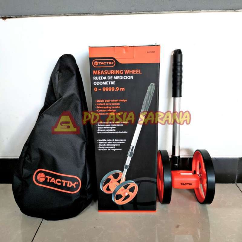 Jual Meteran Jalan 9999 Meter Dorong Roda 2 Tactix / Walking Measure di ...