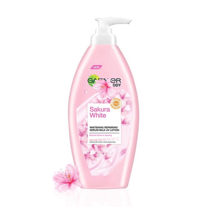 Jual Garnier Sakura White Body Serum Milk UV Lotion [400 mL] Body