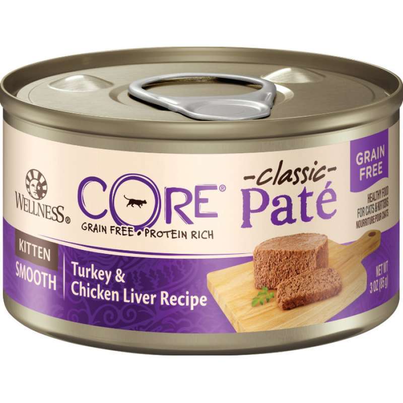 Promo 2 PACK Wellness CORE Pate Kitten Turkey & Chicken Liver Recipe