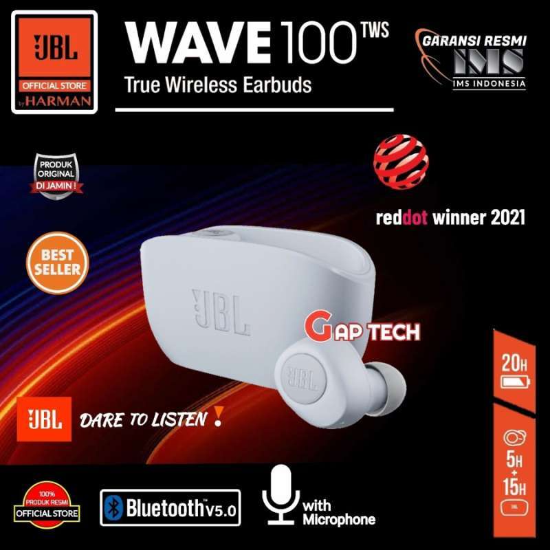 Promo JBL Wave 100 TWS / Wave 100TWS / Wave100 TWS True Wireless ...