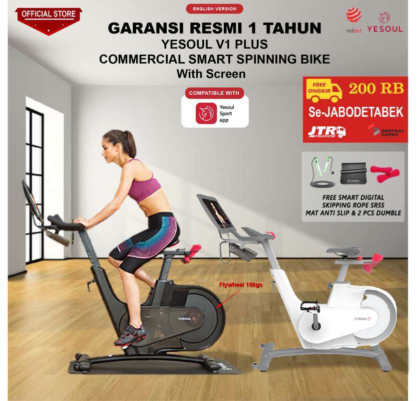 Jual Yesoul V1 PLUS COMMERCIAL Smart Spinning Bike With Screen di ...