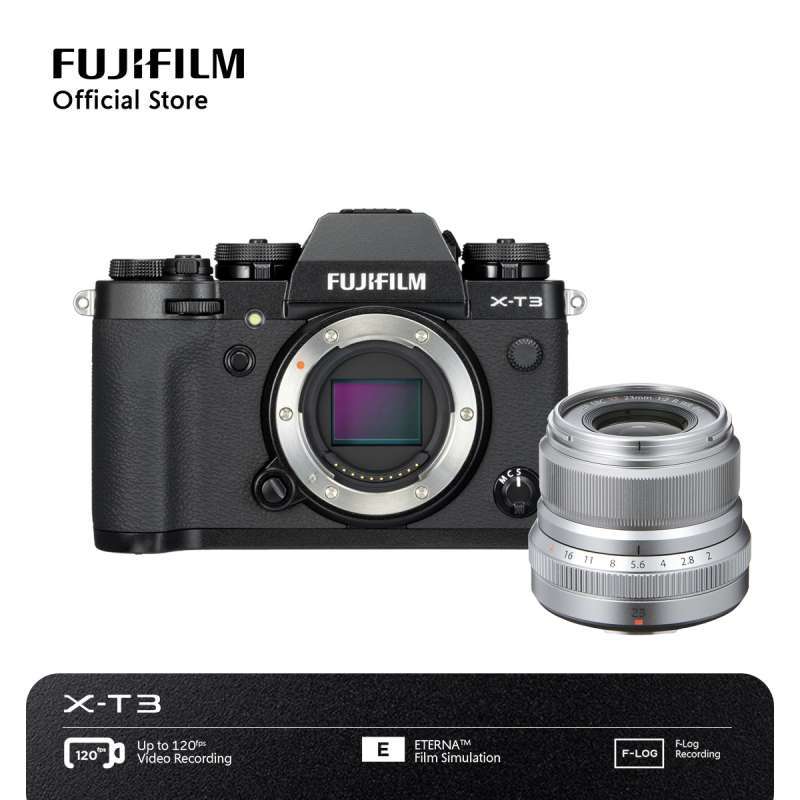Jual Fujifilm XT3 NEW Body Only PWP Fujinon Lens XF 23mm f/2 R WR