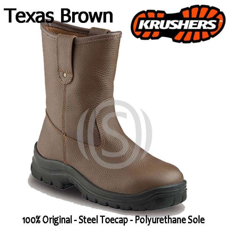 Jual Krushers Texas Brown Original Safety Shoes di Seller Bena Store