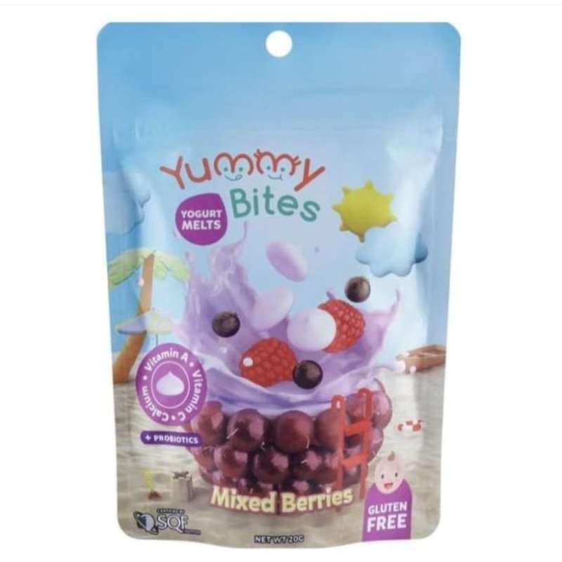 Jual Yummy bites yogurt melts strawberry 20g di Seller Farmers Family