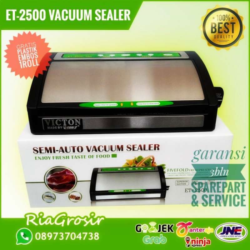 Jual SPECIAL PROFESIONAL SEMI OTOMATIS VACUUM SEALER ET2500 VACUM