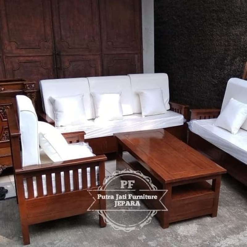 Promo Mebel Jati Furniture Jepara Sofa Kayu Jati/ Kursi Ruang Tamu