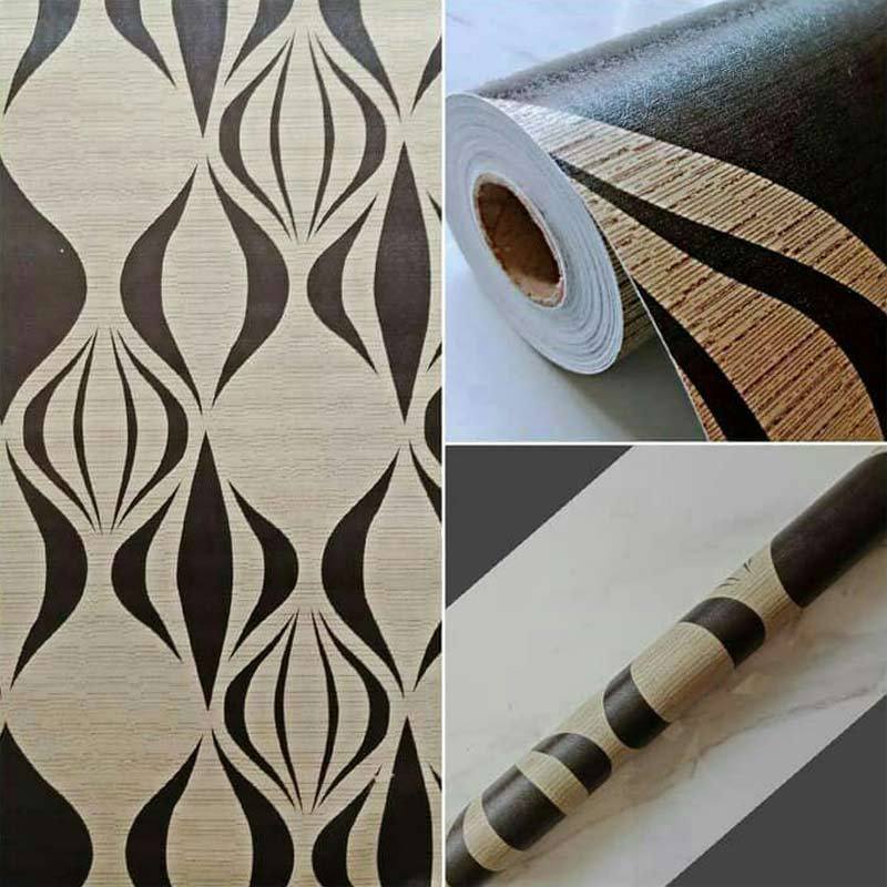 Jual CY Abstrak Minimalis Wallpaper Dinding Coklat Hitam di Seller CAHAYA WALLPAPER Sukapura