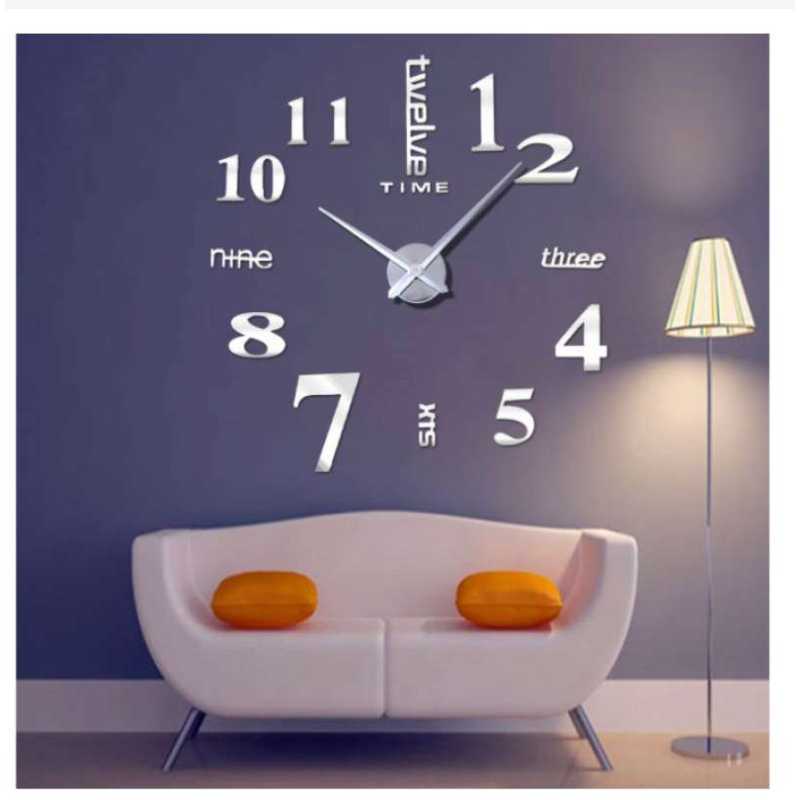 Jual Jam Dinding DIY 80-130cm Diameter ELET00659 Dekorasi Rumah Jam