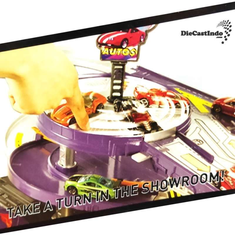 Promo Hotwheels / Hot wheels Track Set MEGA GARAGE MOVING ELEVATOR