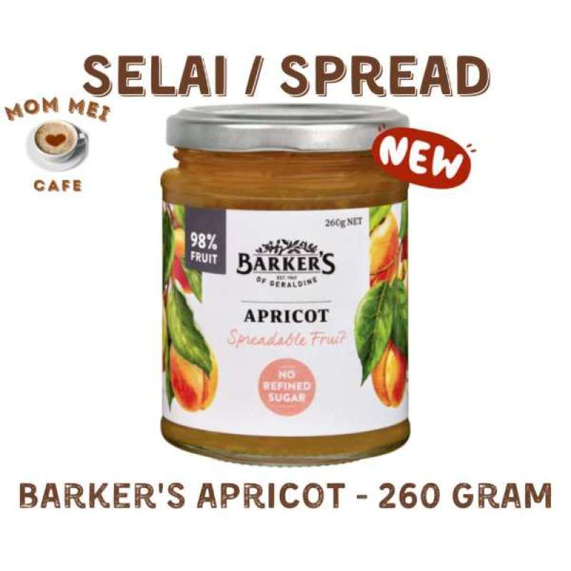 Jual Selai BARKERS of GERALDINE APRICOT Spread Jam di Seller Mom Mei
