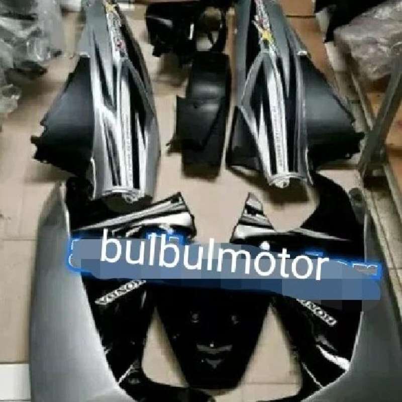 Jual Cover body full set honda karisma X hitam silver di Seller