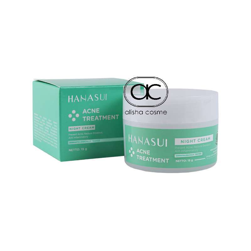 Promo Acne Treatment Series Night Cream Hanasui Diskon 10% Di Seller