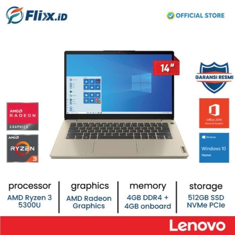 Jual Lenovo IdeaPad Slim 3 14ALC6 Laptop 14 Ryzen 3 5300U 8GB 512GB SSD ...