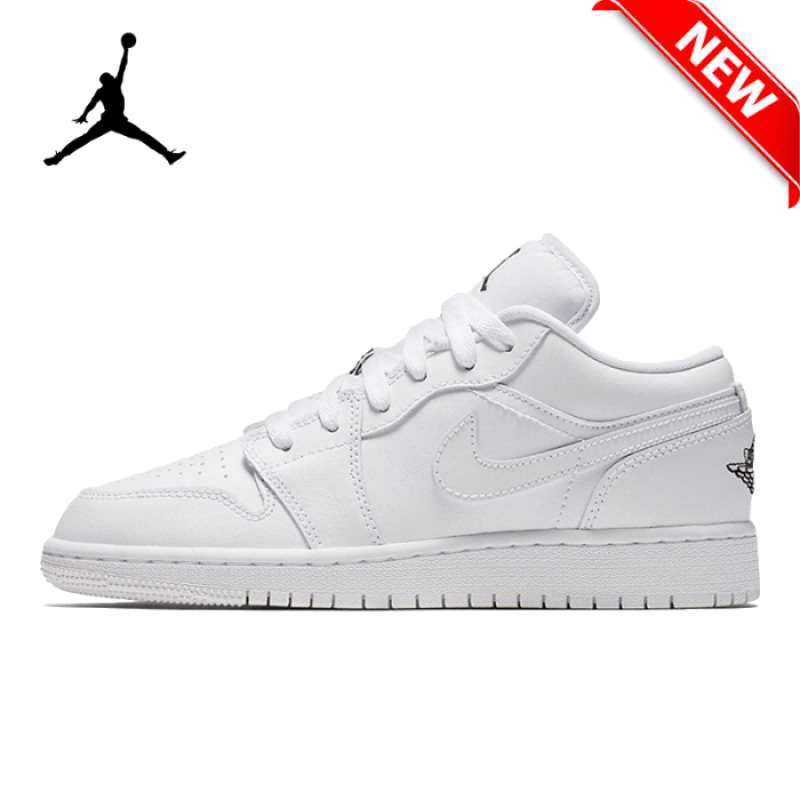Jual Nike Air Jordan 1 Low All White Original Quality / Sepatu Running
