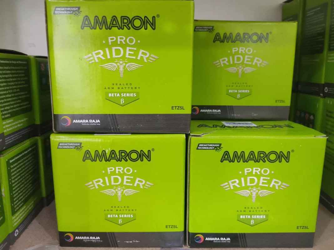 Jual AKI MOTOR HONDA CB 150R AMARON ETZ5L 12V 5AH di Seller Toko Banoki