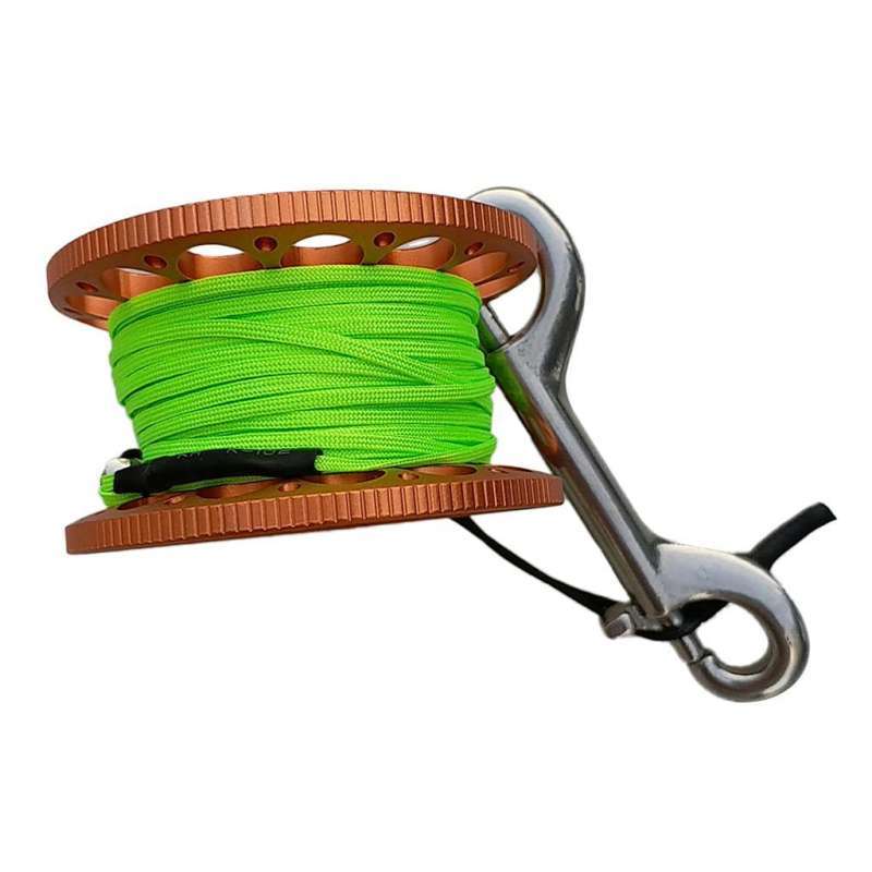 Jual 30m Aluminum Alloy Cave Scuba Diving Finger Spool Guide Line Reel