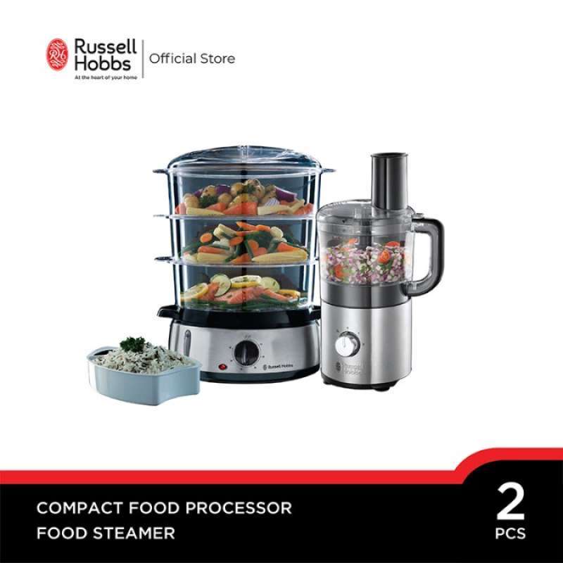 Jual Bundling Russell Hobbs Food Steamer Compact Food Processor di