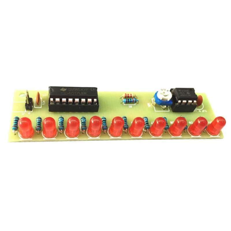 Jual Ne555 Cd4017 Chaser Flowing Water Red Light Led Diy Soldering Kits