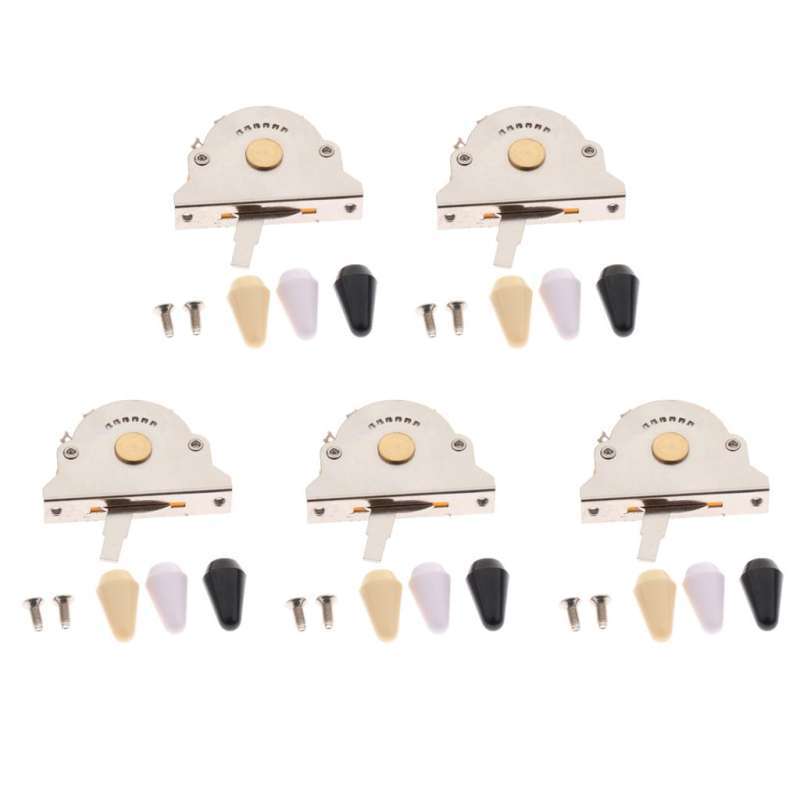 3 Pcs Electric Guitar Pickup Selector Switch 3 Way Toggle Switch Avec Metal Guitar Toggle Switch Cap Bascule Switch Tip | FR