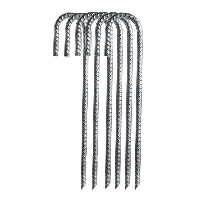 Jual Heavy Duty Ground Rebar Stakes Curved Trampoline Anchors Canopies