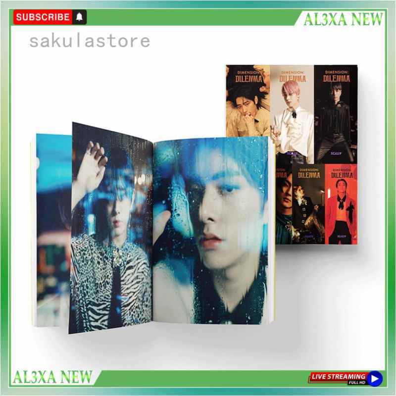 Promo Album Foto Mini Desain Kpop Enhypen Dilemma Retro Koleksi Di