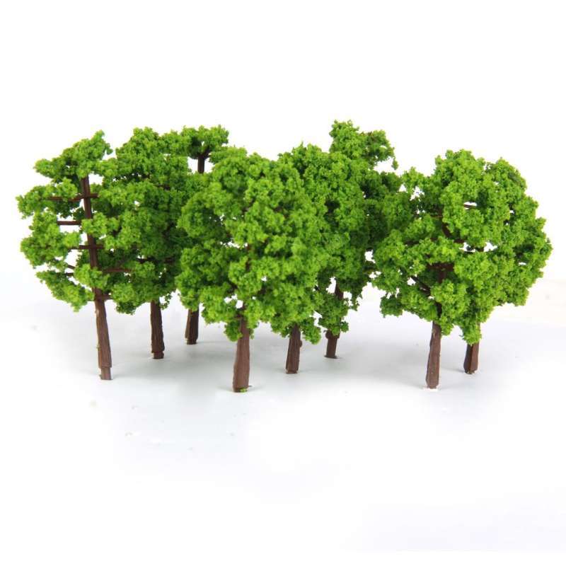 Jual 80 Pieces Mini Model Trees 1/150 Scale Diy Layout Park Garden Fake ...