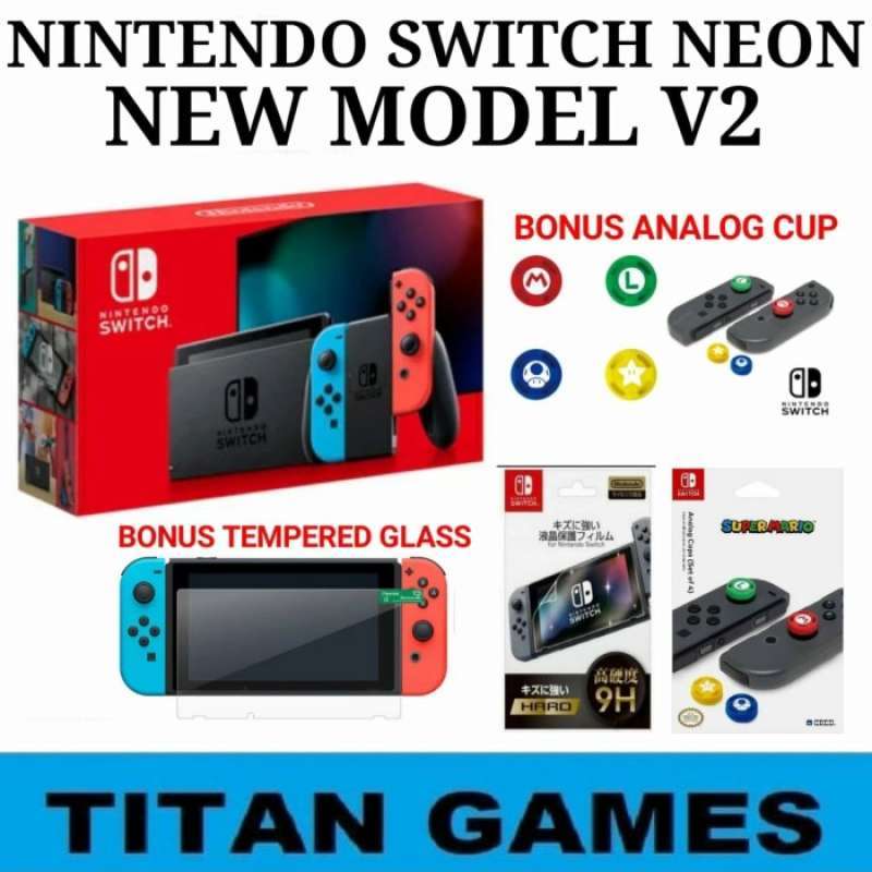 Jual BEST SALE NINTENDO SWITCH CONSOLE NEON NEW MODEL HAC001(01) di