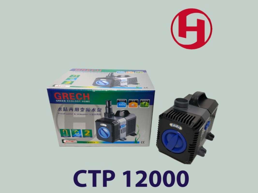 Pompa Per Laghetto SunSun CTP-12000 SuperECO - Portata 12000 L/h, Consumo 100W, Per Circolazione E Filtraggio Acqua - 4