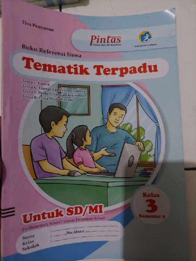 Jual Tematik Terpadu SD MI Kelas 3 Semester 2 Edisi Revisi Terbaru Buku ...
