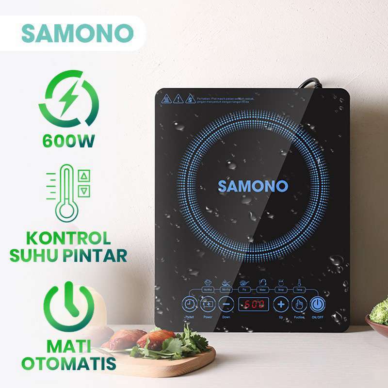 Jual SAMONO WS02 KOMPOR LISTRIK INDUKSI 600W TOUCH SCREEN ELECTRIC