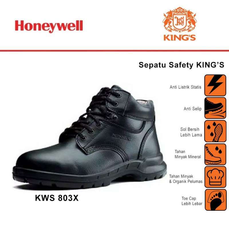 Jual Sepatu Safety Kings Safety Shoes Model Original Kws803x Hitam 41